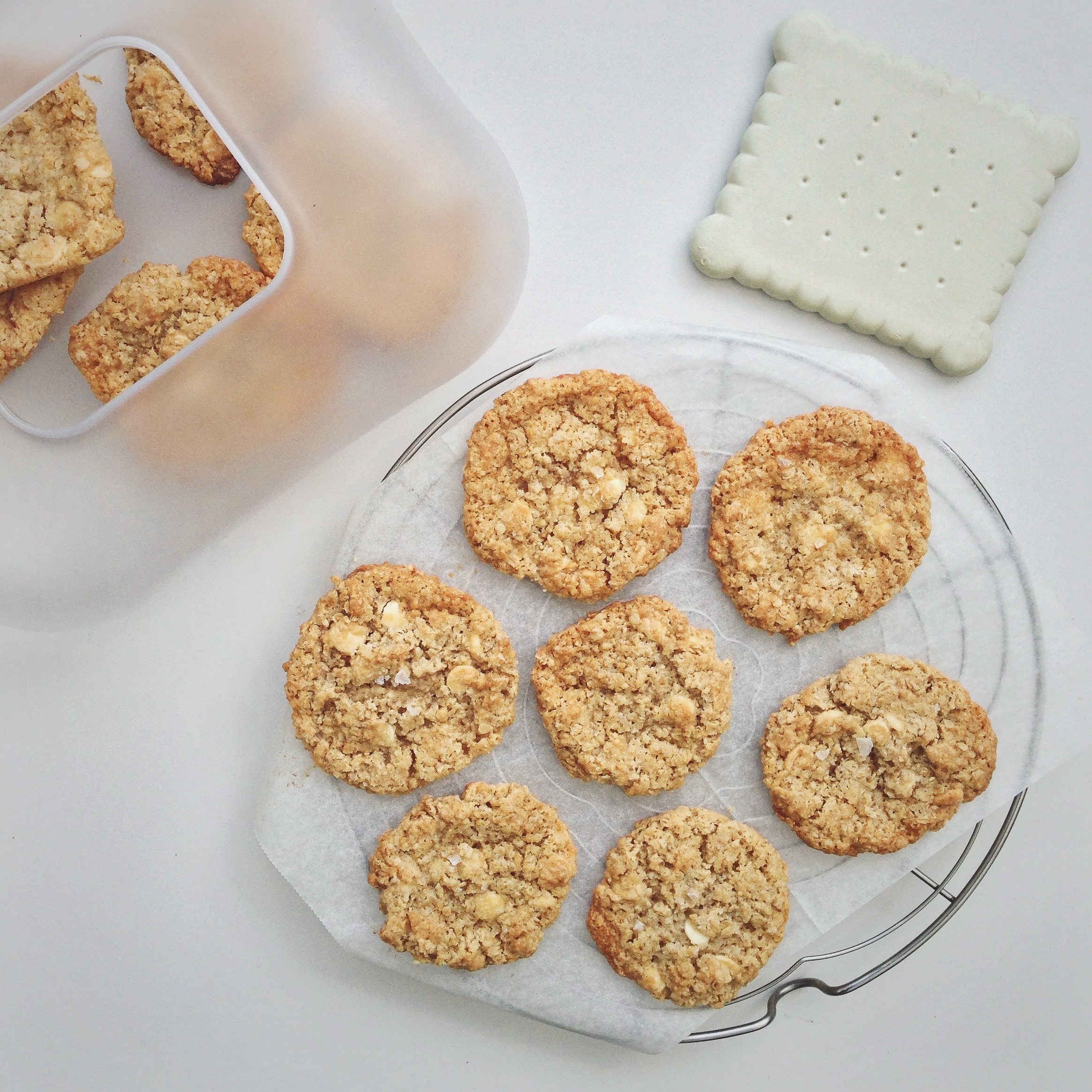 Havermout koekjes met witte chocolade, by Cookingdom