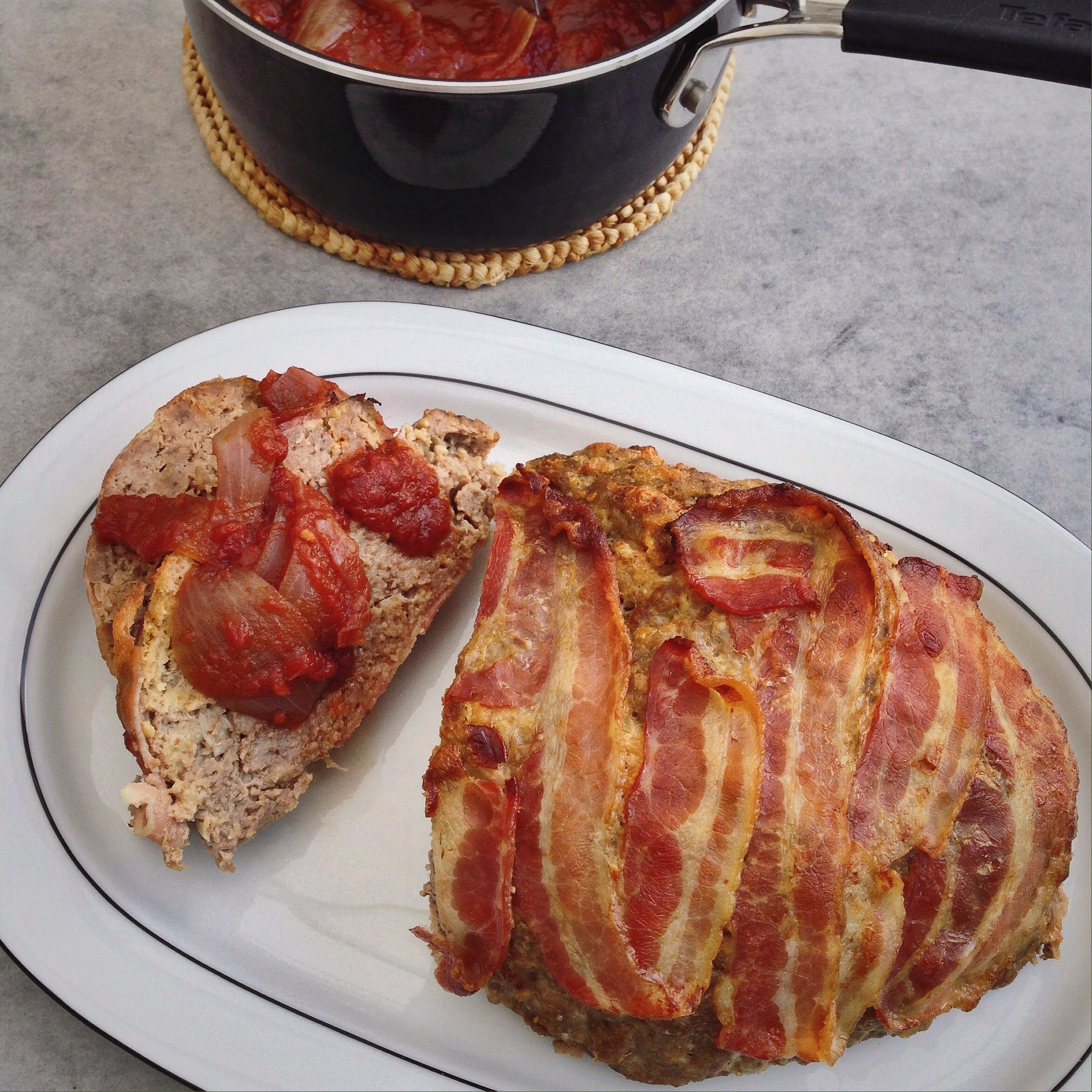 gehaktbrood met tomatensaus, by Cookingdom