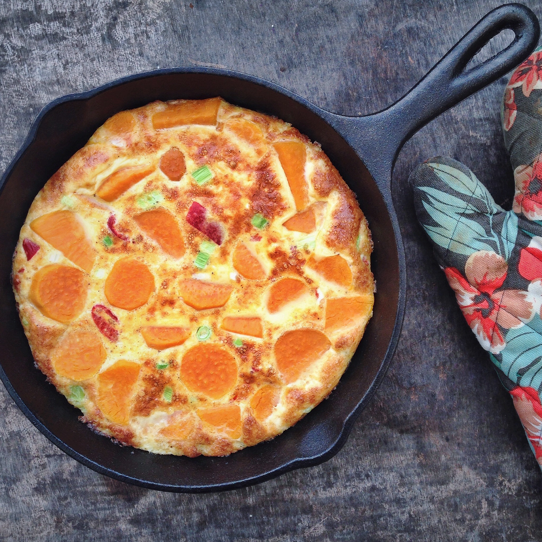 Spaanse omelet met zoete aardappel en gerookte paprika's, by Cookingdom