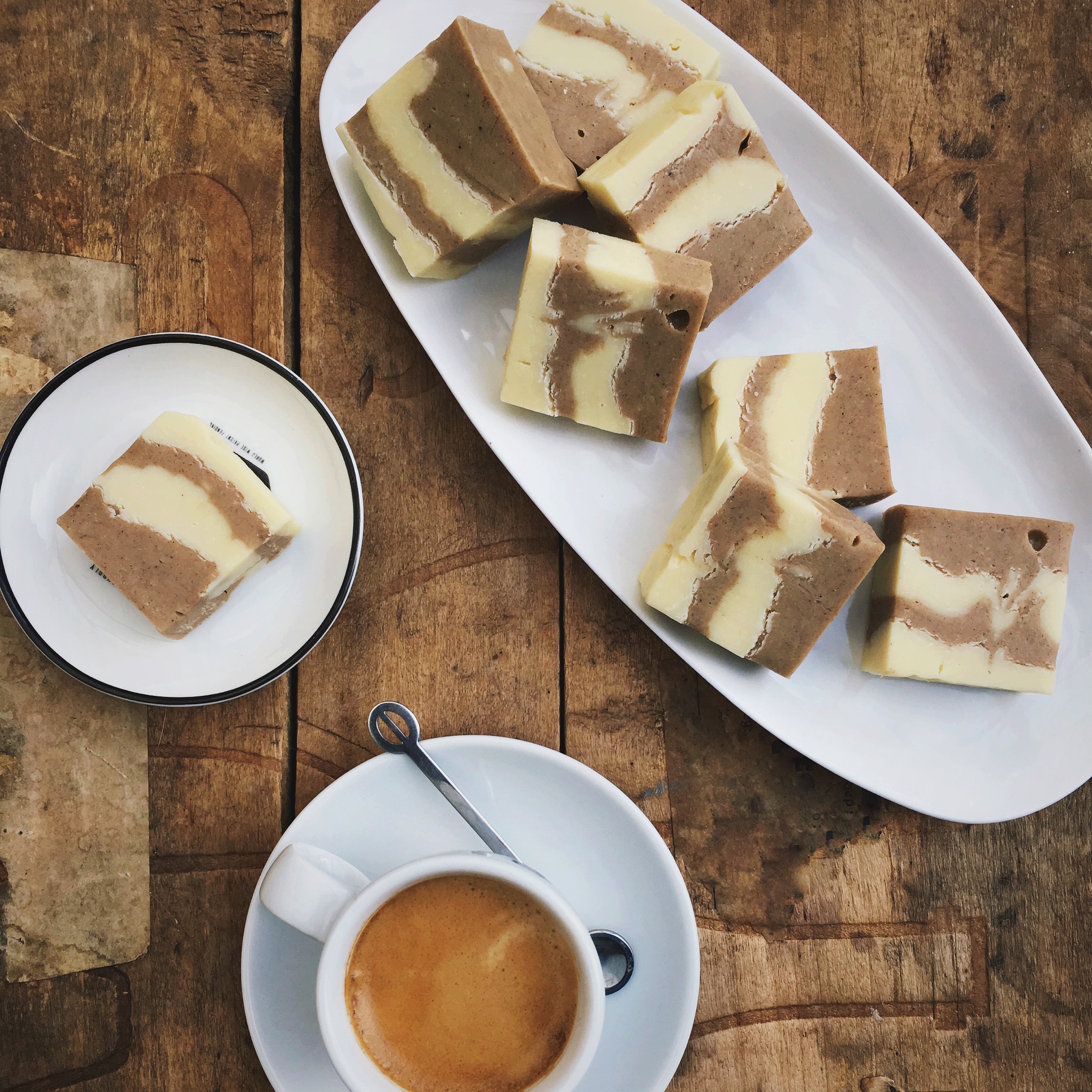 Speculaas fudge in laagjes