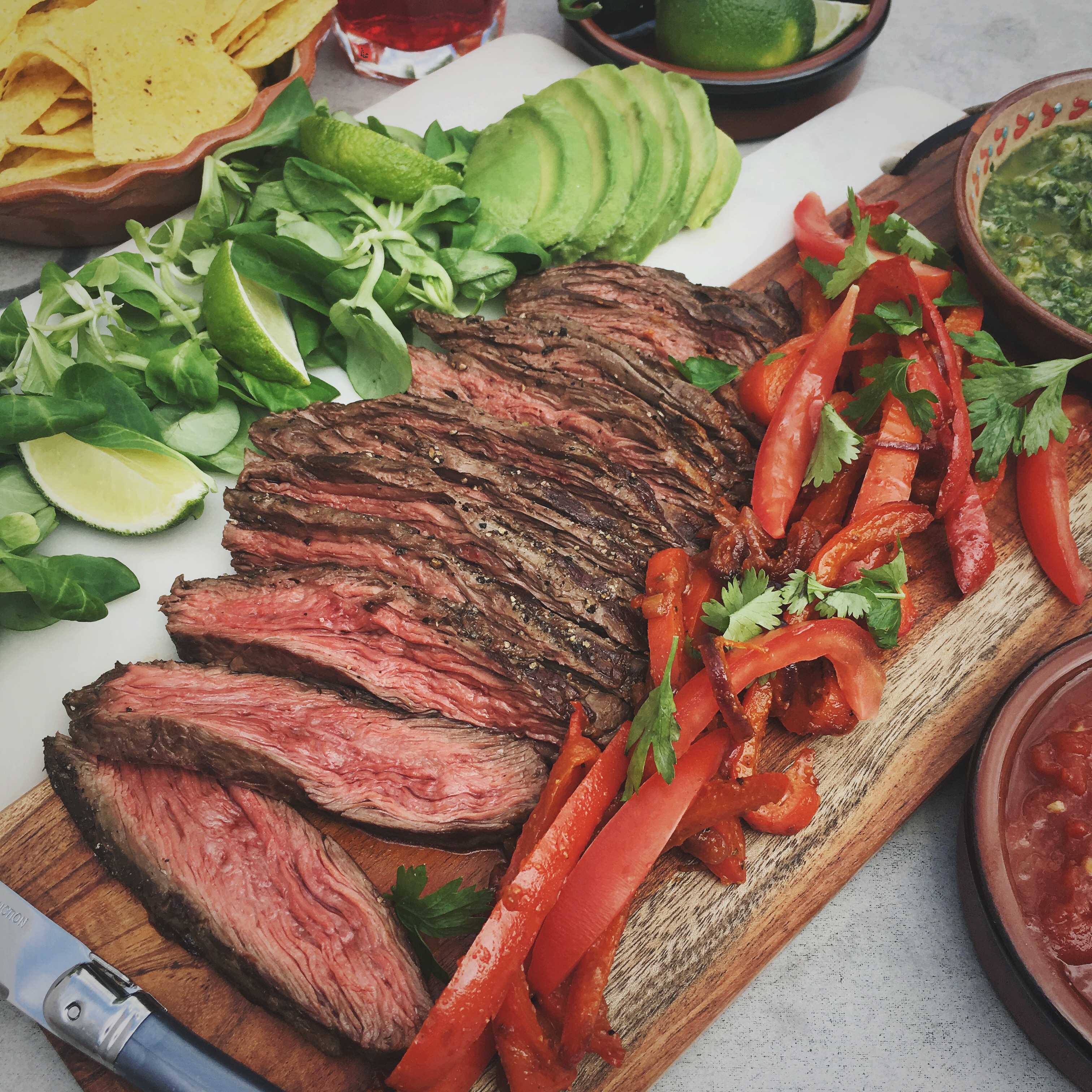 Beef fajita met bavette