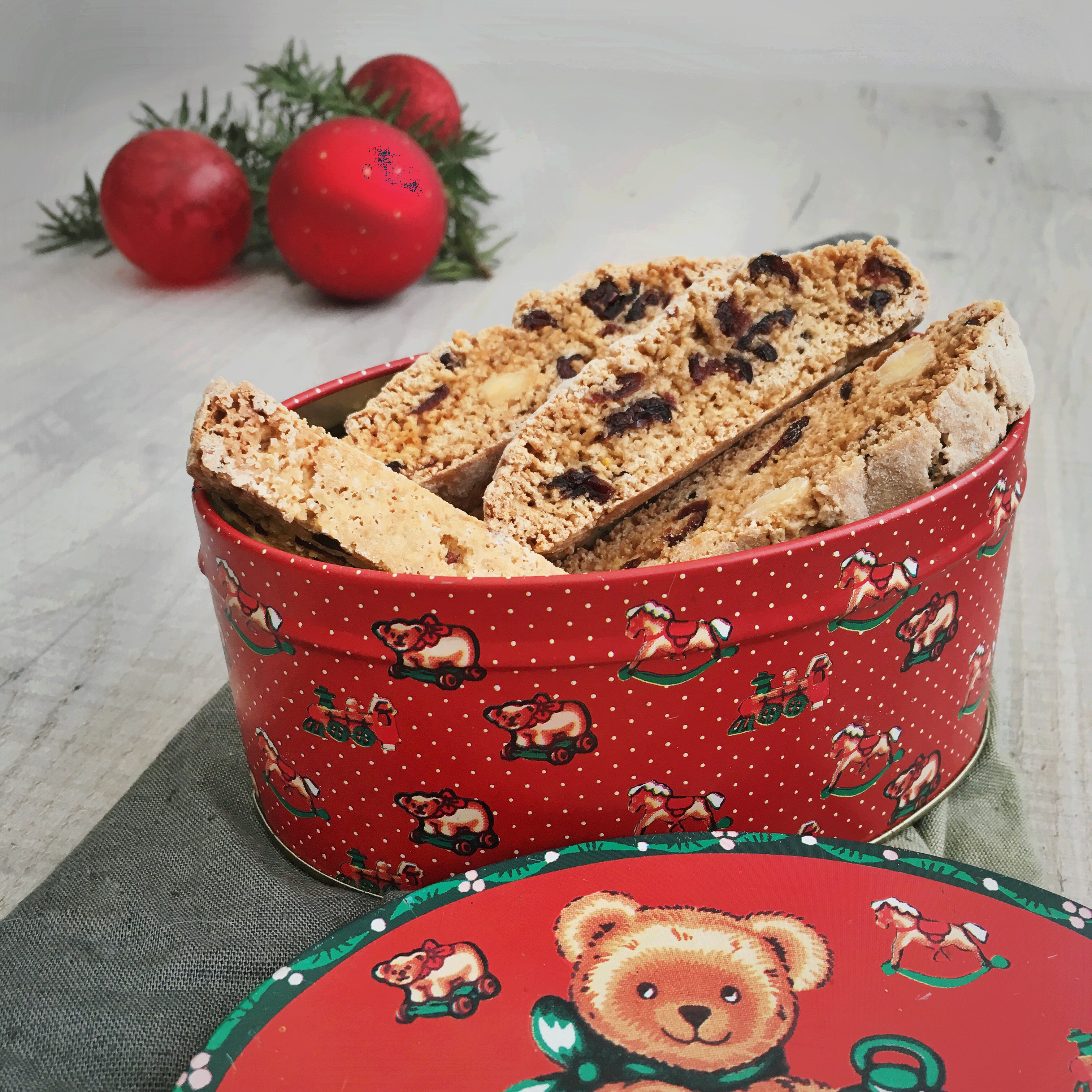 Biscotti koekjes met cranberry's