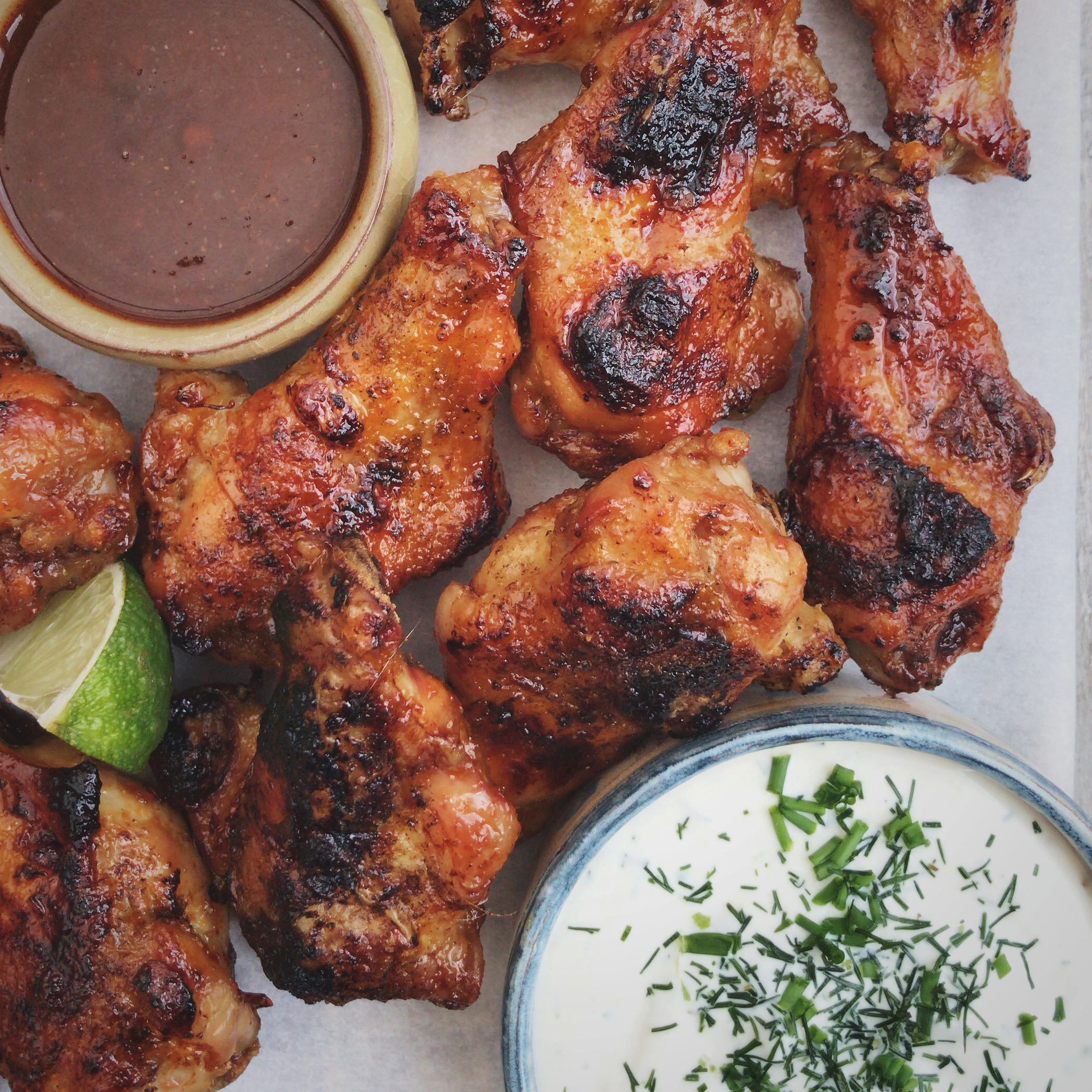 Chipotle honing chicken wings