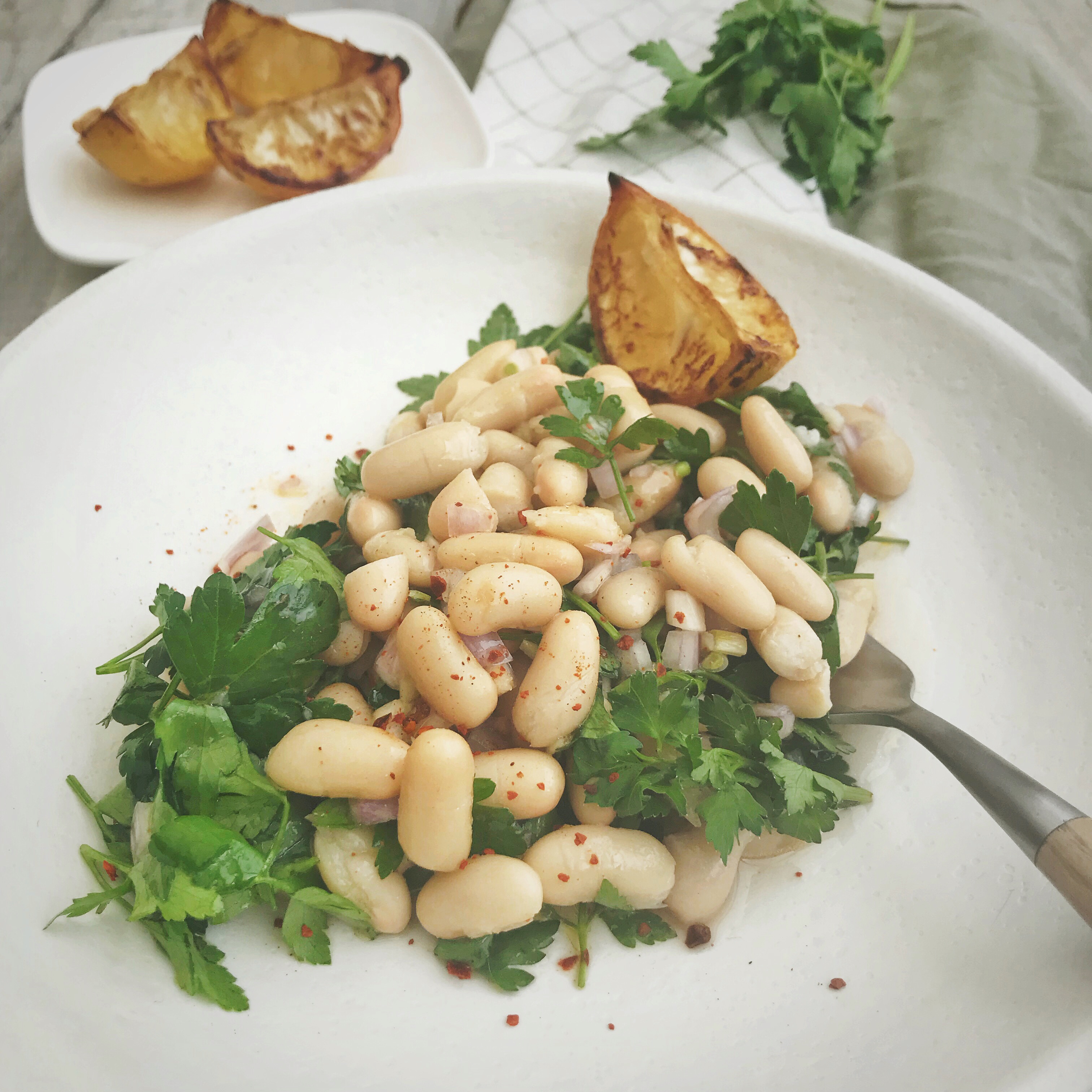 Witte bonen salade met citroen